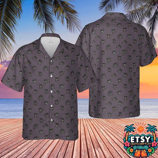Discover Dark Type PKM Hawaiian Shirt