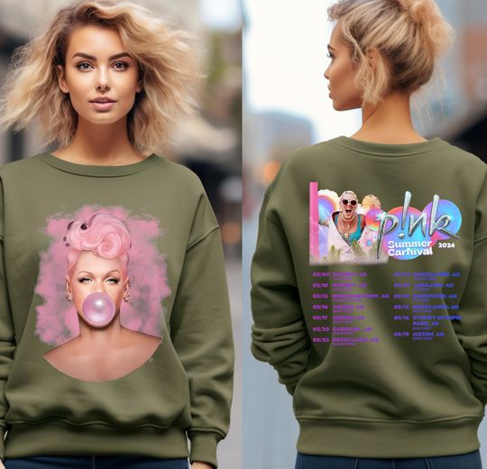 Discover P!nk Pink Singer Summer Carnival 2024 Tour Sweatshirt,Pink Fan Lovers