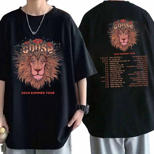 Discover Goose The Band 2024 Summer Tour Shirt, Goose 2024 Concert Shirt