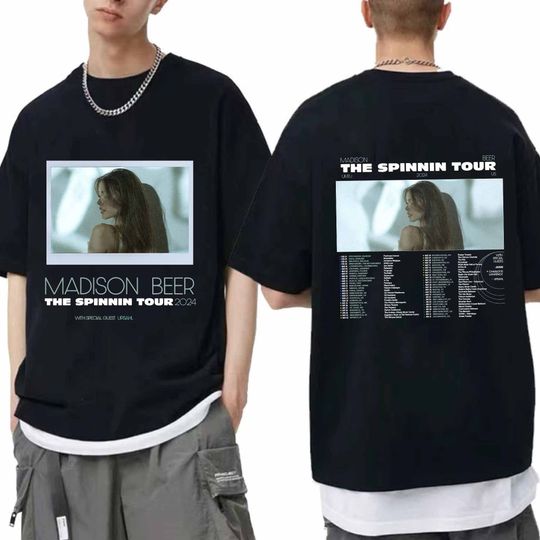 Discover Madison Beer The Spinning Tour 2024 Shirt, Madison Beer 2024 Concert Shirt