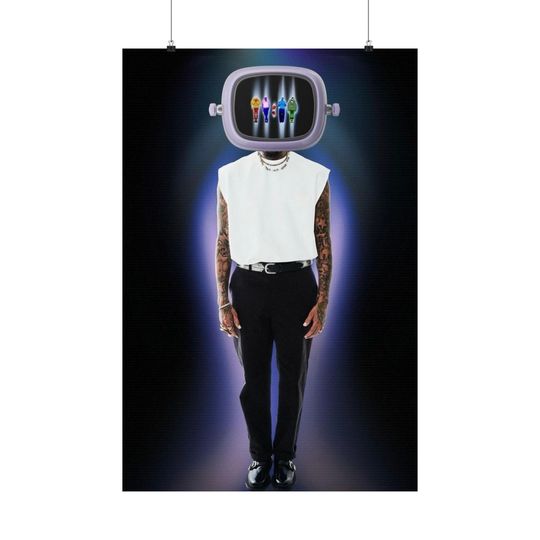 Discover Chris brown 11:11 tour matte vertical poster