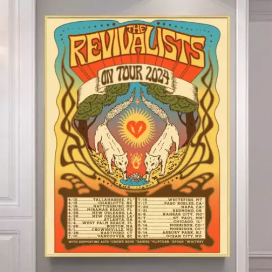 Discover The Revivalists Concert Tour 2024 Poster