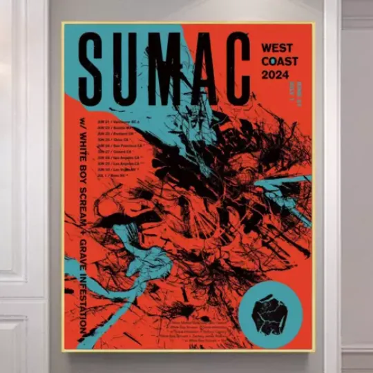 Discover Sumac Show West Coast June & July 2024 Poster