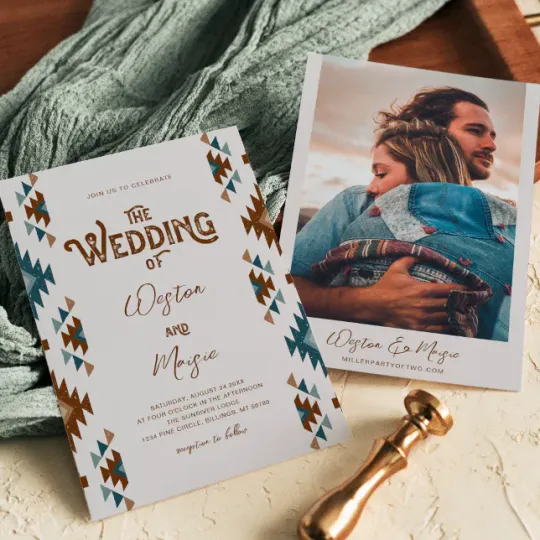 Discover Photo Southwestern Wedding Invitation
