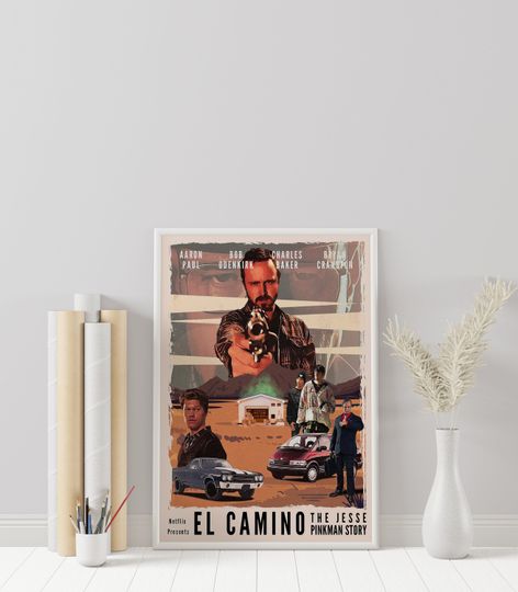 Discover El Camino Poster - Breaking Bad - Minimalist Tv Series Poster