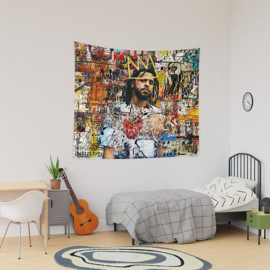 Discover J Cole Portrait Tapestry