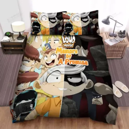 Discover The Loud House Memory Of A Promise Poster Quilt Duvet Cover Set Soft King