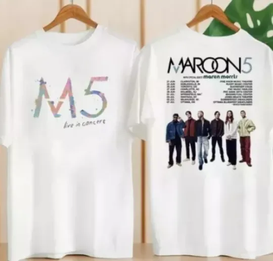 Discover Maroon 5 Band 2024 Tour Graphic Shirt