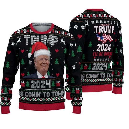 Discover TRUMP Will Be Back 2024 Ugly Sweater