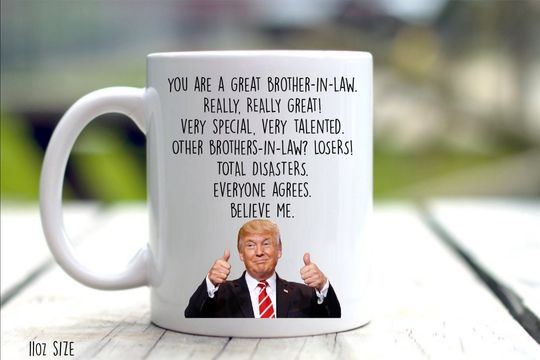 Discover Funny Gift Brother In Law Mug, Birthday Gifts for Brothers In Law