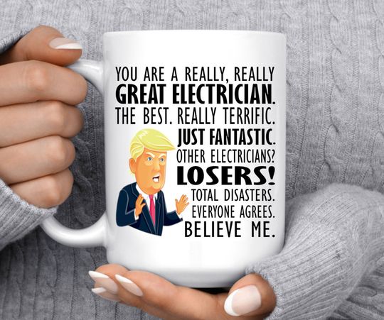 Discover Funny Electrician Mug - Great Gift for Electricians