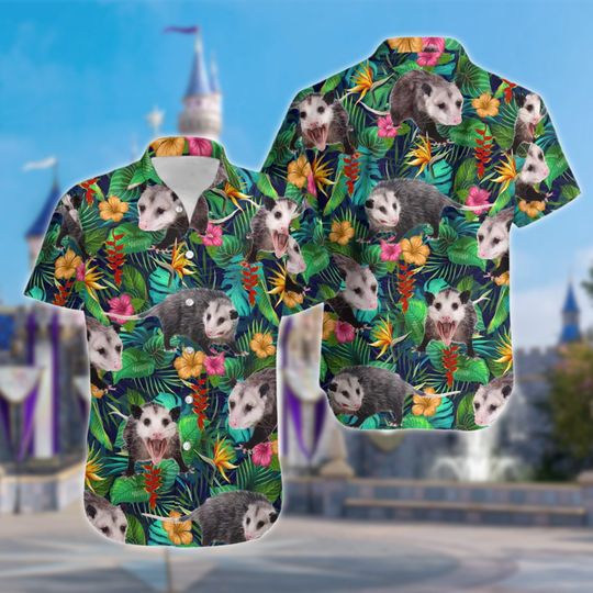 Discover Tropical Opossum Hawaiian Shirt For Family