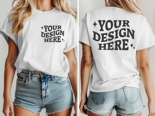 Discover Custom Design T-Shirt, Personalized Double Sided Shirt