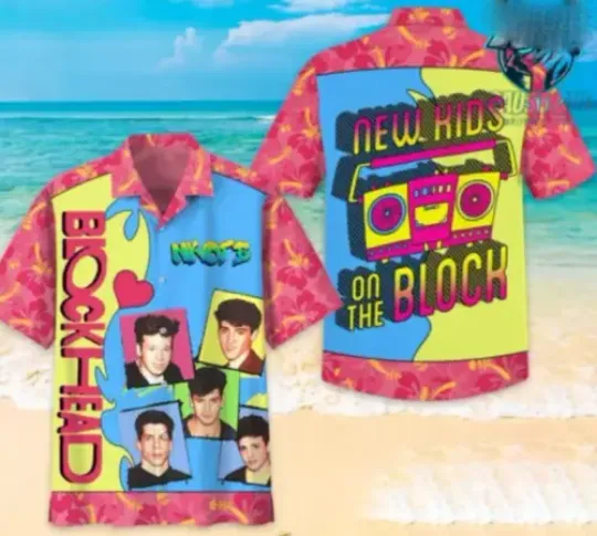 Discover NK on The Block 3D Hawaiian Shirt Gift For Fans Unisex