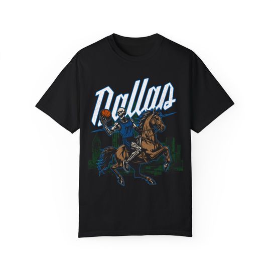Discover Dallas Basketball Shirt - Graphic Tees - Skeleton Shirt