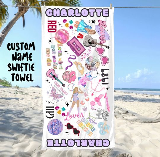 Discover taylor version Beach Towel, TTPD Added Taylor Towel