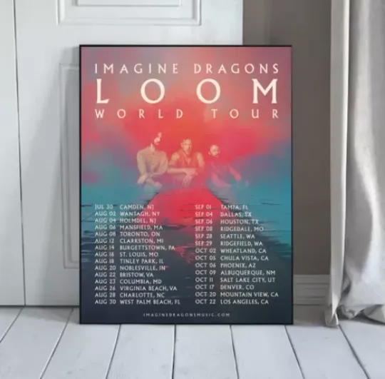 Discover Imagine Dragons LOOM Tour Date 2024 Poster