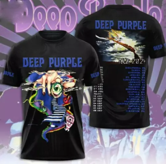 Discover Deep Purple Tour 3D T-Shirt