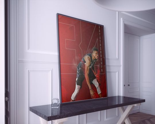 Discover Red Background Jayson Tatum Poster, Basketball unFramed Print