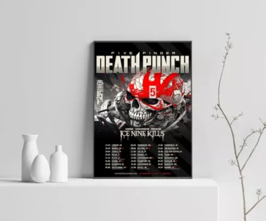 Discover Five Finger Death Punch Tour 2024 Poster