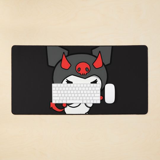 Discover Kuromi Devil Desk Mats for Gamers