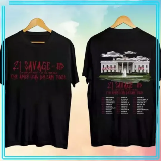 Discover 21 Savage - The American Dream Tour 2024 Unisex T-Shirt