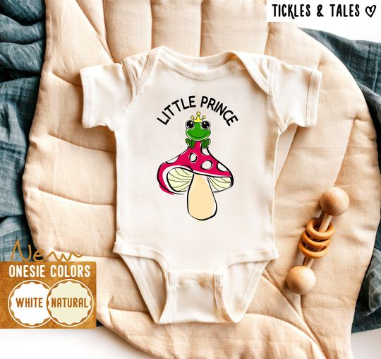 Discover Little Prince Baby Onesie - Funny Frog Prince Baby Onesie