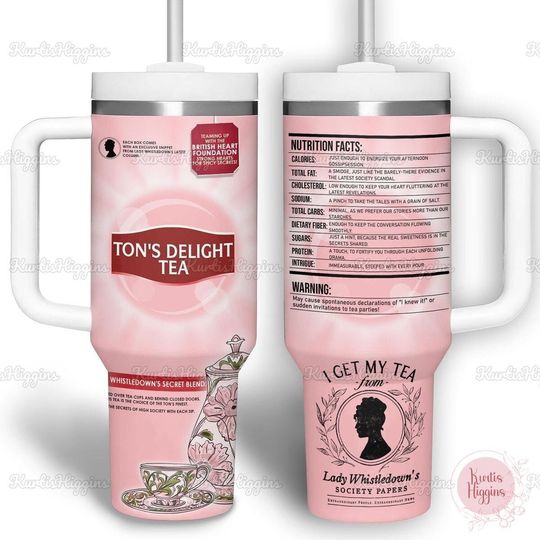 Discover Lady Whistledow Society Paper Tumbler, Bridgerton Tumbler 40oz