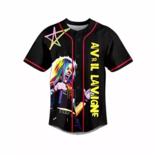 Discover Avril Lavigne Im Thinking What The Hell Baseball Jersey
