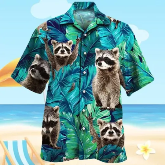 Discover Raccoon Lovers Gift Hawaiian Shirt, summer shirt, beach shirt for raccoon lover