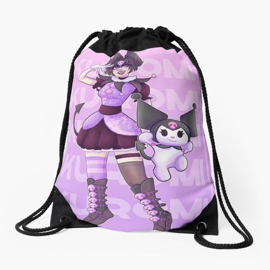 Discover Kuromi Girl Outdoor Drawstring Bags