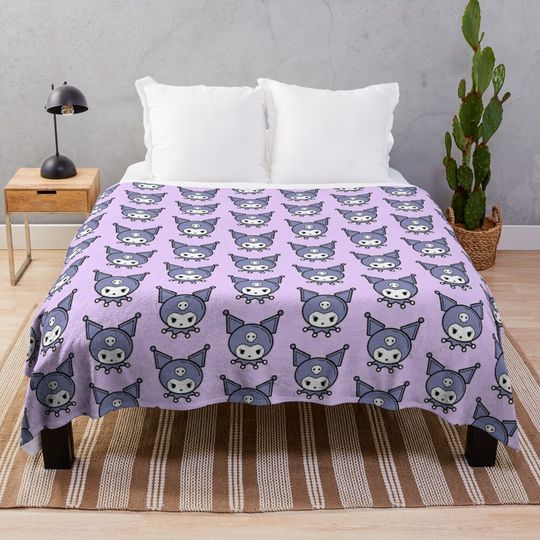Discover Angry Kuromi Throw Blanket, Gifts for Her