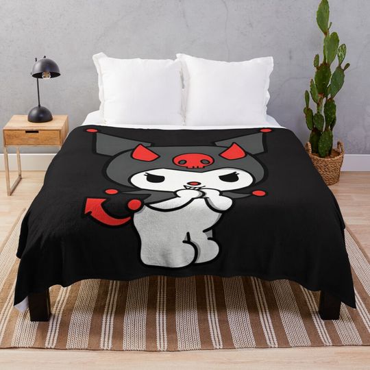Discover Kuromi Devil Throw Blanket, Gifts for Her
