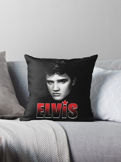 Discover Vintage Red And Black Silhouette Pillow