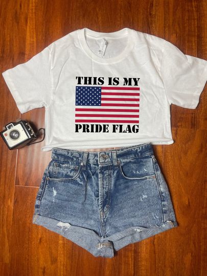 Discover USA Pride Flag Top, 4th of july, america day
