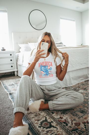 Discover Fourth Of July Crop Top - Eagle Theme