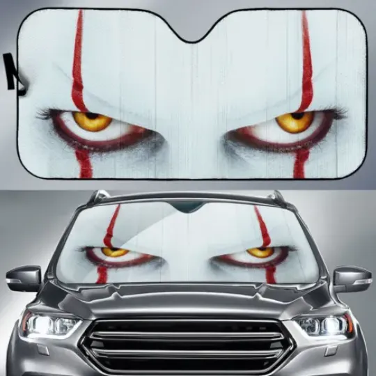 Discover Halloween Gift Idea IT Clown Eyes Auto Sun Shade