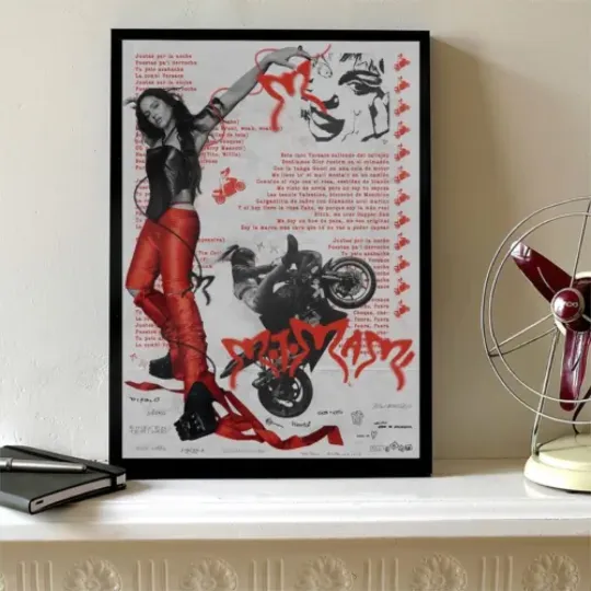 Discover Motomami Tour Rosalia Concert Vintage Poster