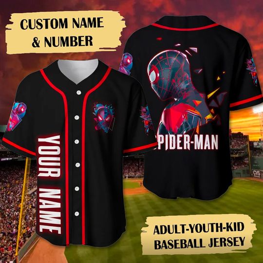 Discover Personalized Miles Morales Across The Spider Verse Baseball Jersey