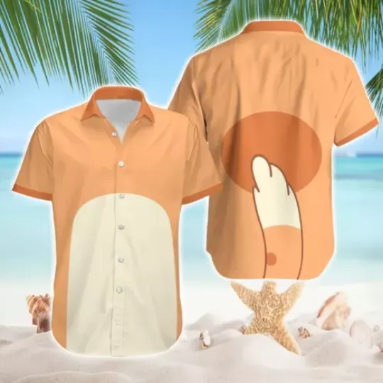 Discover BlueyDad Bingo Hawaiian Shirt, BlueyDad Chilli Heeler Beach Summer Shirt