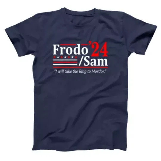 Discover FRODO and SAM 2024 Election - funny elect scifi hobbits drawrfs Unisex T-Shirt
