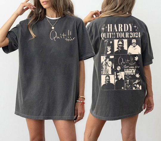 Discover Graphic Hadry Quit Tour 2024 T-Shirt, Hadry 2024 Concert Shirt