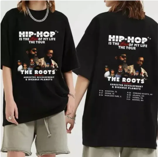 Discover The Roots 2024 Tour Shirt, The Roots Band Fan Shirt
