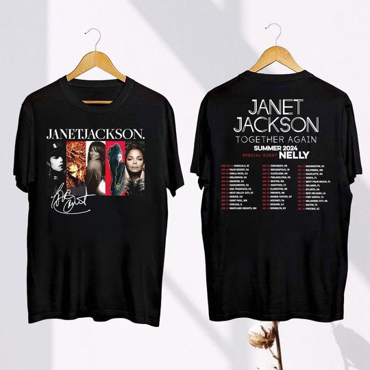 Discover Janet Jackson Together Again 2024 Tour Shirt