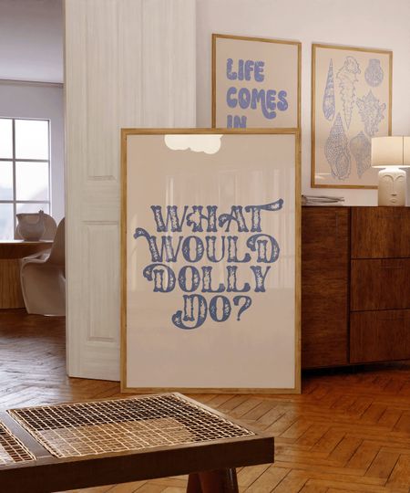 Discover What would Dolly do? Art Print | Western Boho Cowgirl Poster