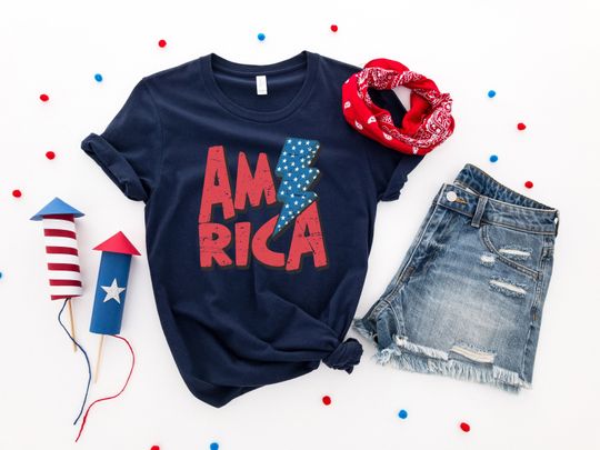 Discover America Shirt, Merica Shirt, Freedom Shirt, Firework Shirt, The USA Flag Shir