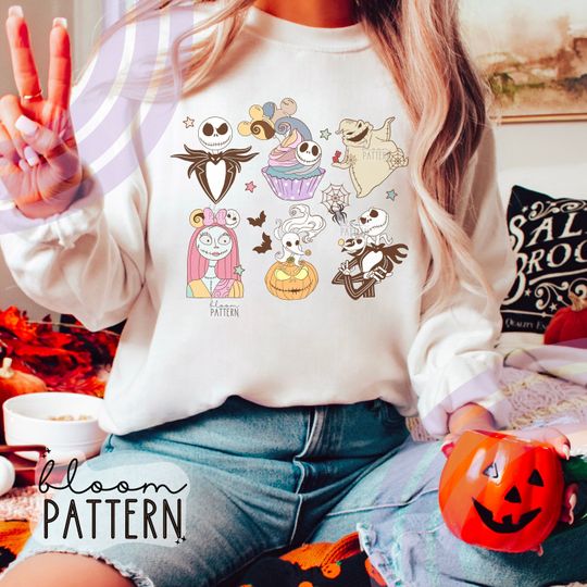 Discover Nightmare Halloween Sublimation Shirt, Skeleton Halloween Sublimation Design T shirt