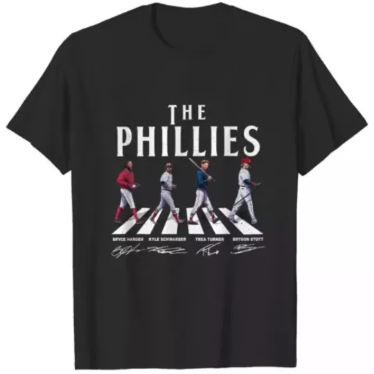 Discover Vintage Philliies Walking Abbey Road Signatures Gift For Fans