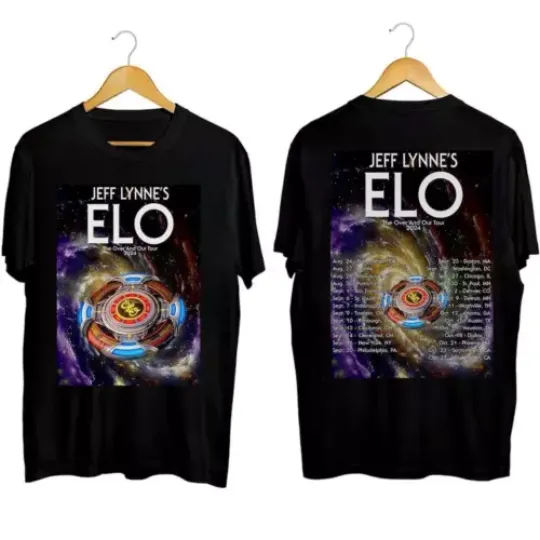 Discover Jeff Lynne s ELO The Over and Out Tour 2024 T-Shirt