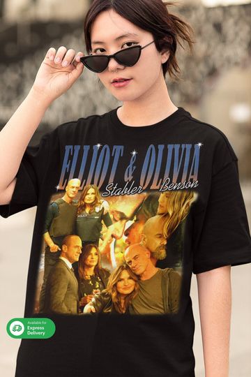 Discover Elliot Stabler and Olivia Benson Vintage Bootleg Tshirt